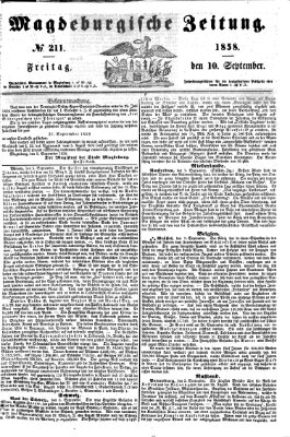 Magdeburgische Zeitung Freitag 10. September 1858