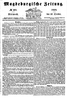 Magdeburgische Zeitung Mittwoch 27. Oktober 1858