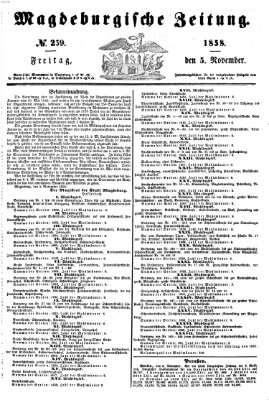 Magdeburgische Zeitung Freitag 5. November 1858