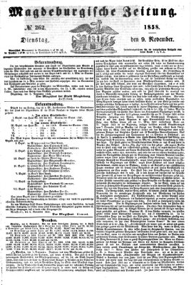 Magdeburgische Zeitung Dienstag 9. November 1858