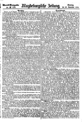 Magdeburgische Zeitung Montag 29. November 1858