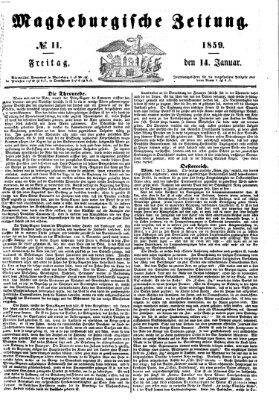 Magdeburgische Zeitung Freitag 14. Januar 1859