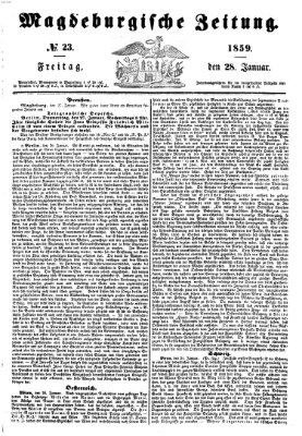 Magdeburgische Zeitung Freitag 28. Januar 1859