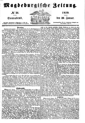 Magdeburgische Zeitung Samstag 29. Januar 1859