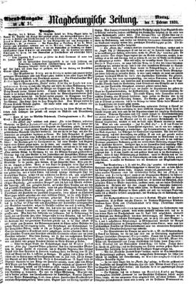 Magdeburgische Zeitung Montag 7. Februar 1859