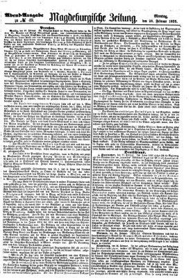 Magdeburgische Zeitung Montag 28. Februar 1859