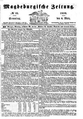 Magdeburgische Zeitung Sonntag 6. März 1859