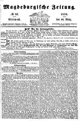 Magdeburgische Zeitung Mittwoch 16. März 1859