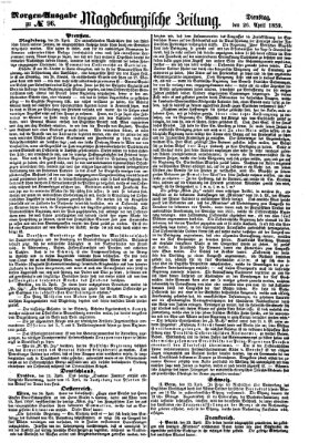 Magdeburgische Zeitung Dienstag 26. April 1859