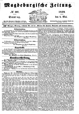 Magdeburgische Zeitung Sonntag 8. Mai 1859