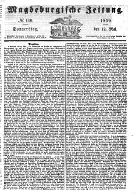 Magdeburgische Zeitung Donnerstag 12. Mai 1859