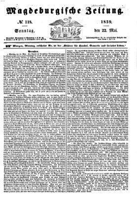 Magdeburgische Zeitung Sonntag 22. Mai 1859