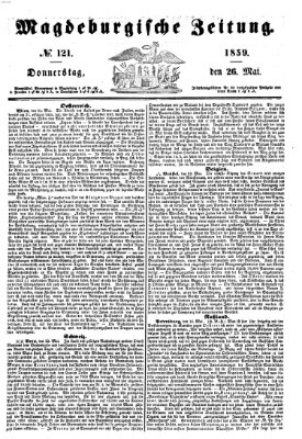 Magdeburgische Zeitung Donnerstag 26. Mai 1859