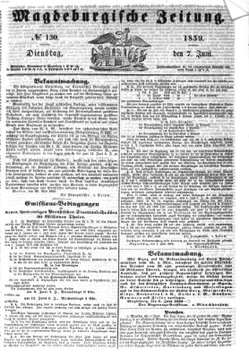 Magdeburgische Zeitung Dienstag 7. Juni 1859