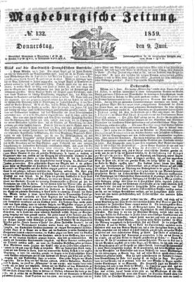 Magdeburgische Zeitung Donnerstag 9. Juni 1859