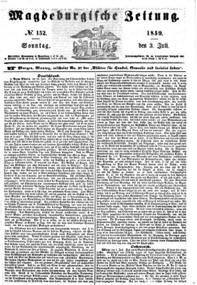 Magdeburgische Zeitung Sonntag 3. Juli 1859