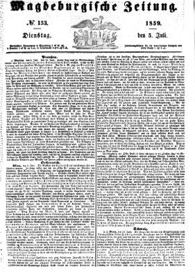 Magdeburgische Zeitung Dienstag 5. Juli 1859