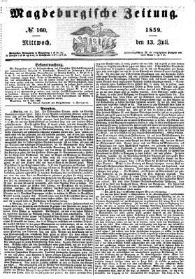 Magdeburgische Zeitung Mittwoch 13. Juli 1859