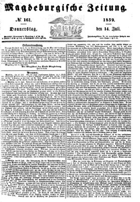 Magdeburgische Zeitung Donnerstag 14. Juli 1859