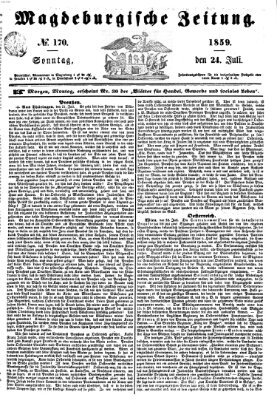 Magdeburgische Zeitung Sonntag 24. Juli 1859