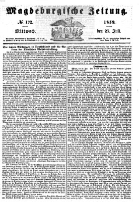 Magdeburgische Zeitung Mittwoch 27. Juli 1859