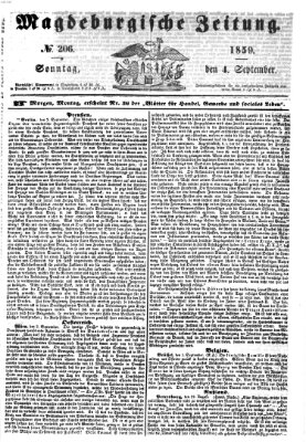 Magdeburgische Zeitung Sonntag 4. September 1859