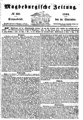 Magdeburgische Zeitung Samstag 24. September 1859