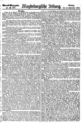 Magdeburgische Zeitung Montag 26. September 1859