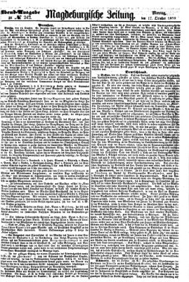 Magdeburgische Zeitung Montag 17. Oktober 1859