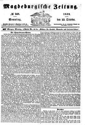 Magdeburgische Zeitung Sonntag 23. Oktober 1859