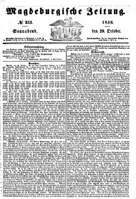 Magdeburgische Zeitung Samstag 29. Oktober 1859