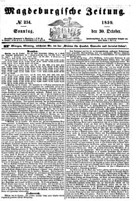 Magdeburgische Zeitung Sonntag 30. Oktober 1859