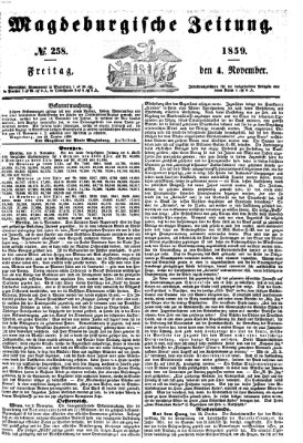 Magdeburgische Zeitung Freitag 4. November 1859