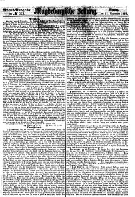 Magdeburgische Zeitung Montag 21. November 1859