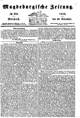 Magdeburgische Zeitung Mittwoch 30. November 1859