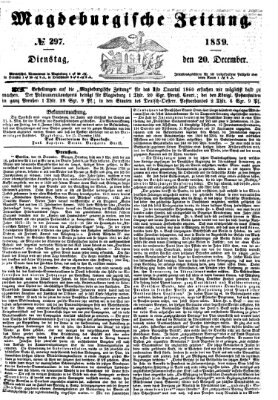 Magdeburgische Zeitung Dienstag 20. Dezember 1859