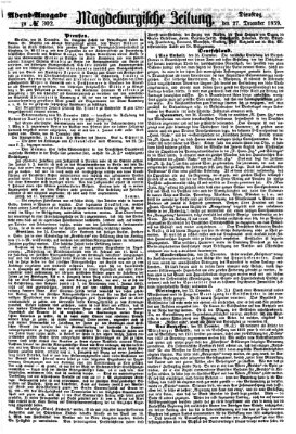 Magdeburgische Zeitung Dienstag 27. Dezember 1859