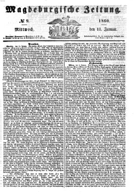 Magdeburgische Zeitung Mittwoch 11. Januar 1860