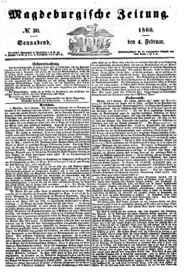 Magdeburgische Zeitung Samstag 4. Februar 1860