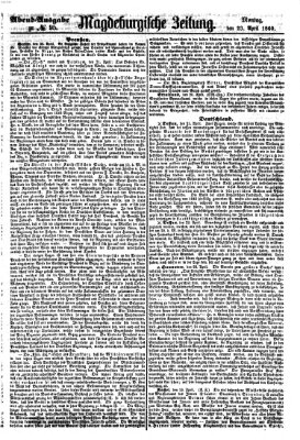 Magdeburgische Zeitung Montag 23. April 1860