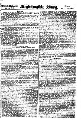 Magdeburgische Zeitung Montag 25. Juni 1860