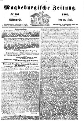 Magdeburgische Zeitung Mittwoch 18. Juli 1860