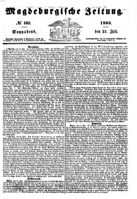 Magdeburgische Zeitung Samstag 21. Juli 1860