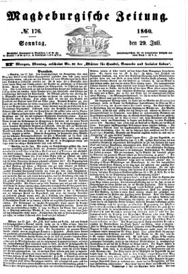 Magdeburgische Zeitung Sonntag 29. Juli 1860