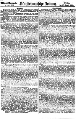 Magdeburgische Zeitung Montag 27. August 1860