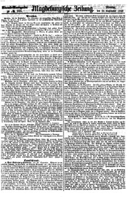 Magdeburgische Zeitung Montag 24. September 1860