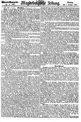 Magdeburgische Zeitung Montag 1. Oktober 1860