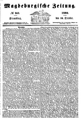 Magdeburgische Zeitung Dienstag 16. Oktober 1860