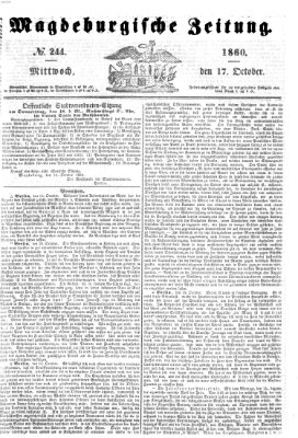 Magdeburgische Zeitung Mittwoch 17. Oktober 1860