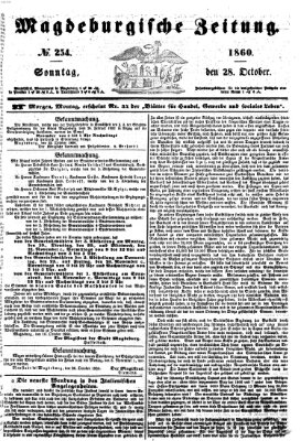 Magdeburgische Zeitung Sonntag 28. Oktober 1860